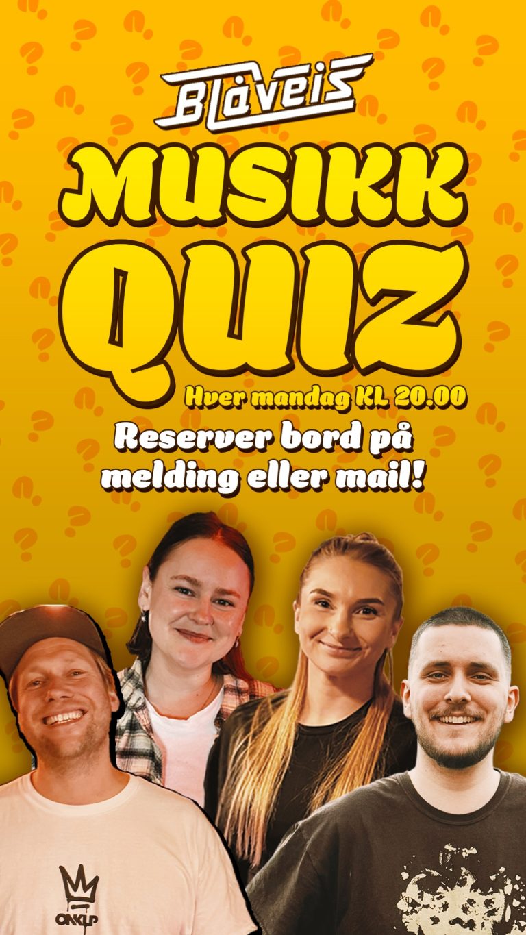 Musikkquizen hver mandag!